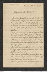 Nachlass Franz Steindachner, Brief von Gustav Schneider (senior) an Franz Steindachner (29.05.1885), Inv.Nr. 461.43, Seite 1